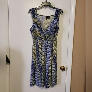 new directions curvy dress 1x multi-colored 💚🤍🖤💙💜